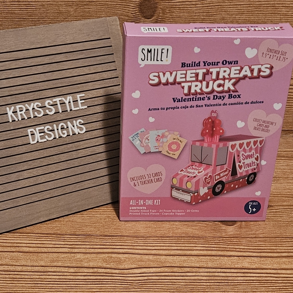 Smile! Build your own Valentine's Sweet Treats Truck Box Cards